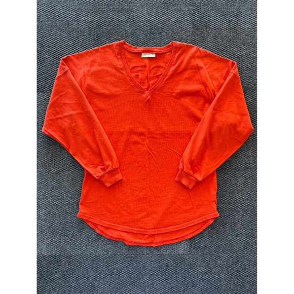 Spirit Jersey Colorado USA V-neck T Shirt Orange Top Women's Small Oversized - Picture 2 of 8